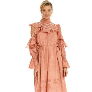 Elliatt Peach Midi Dress